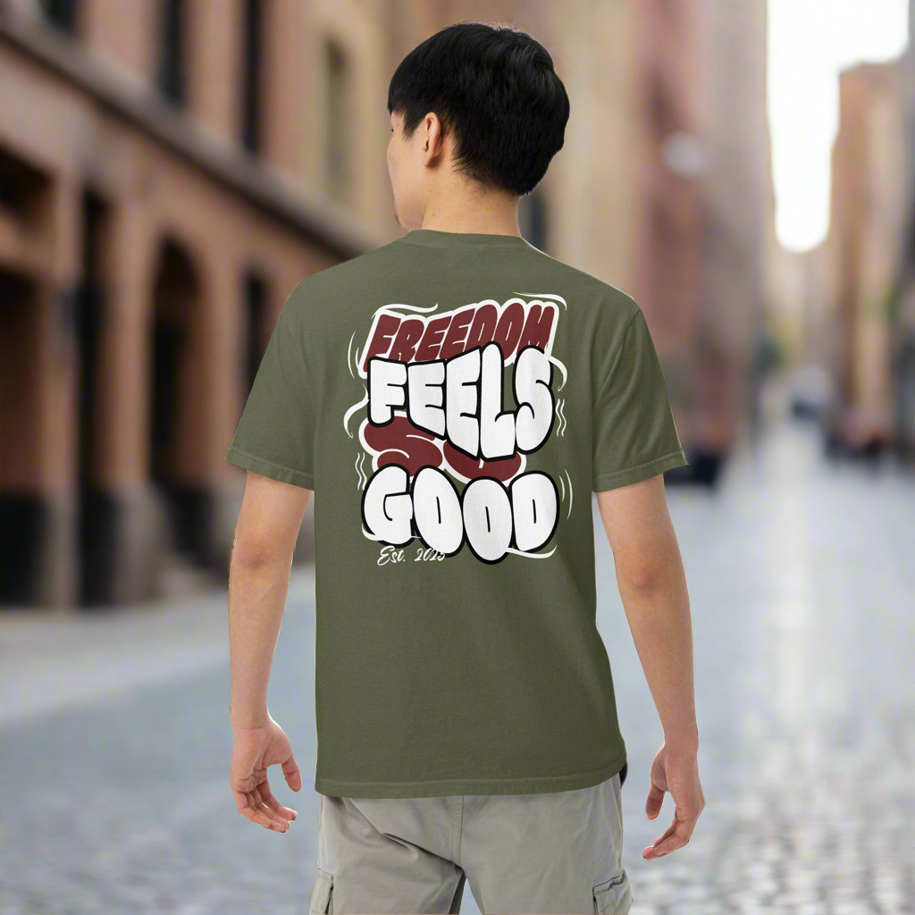 Unisex garment-dyed heavyweight t-shirt